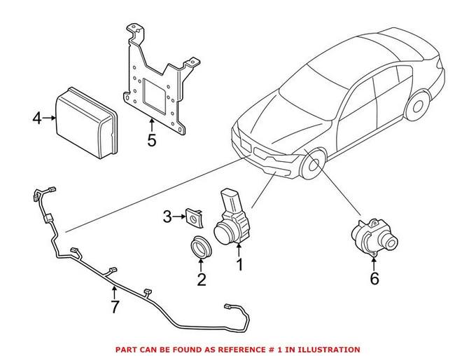 BMW Parking Aid Sensor 66209261595